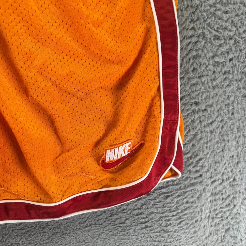 VTG Nike DNA Dri-FIT Short Men's L Orange Nylon Athletic Basketball Performance - Picture 2 of 13